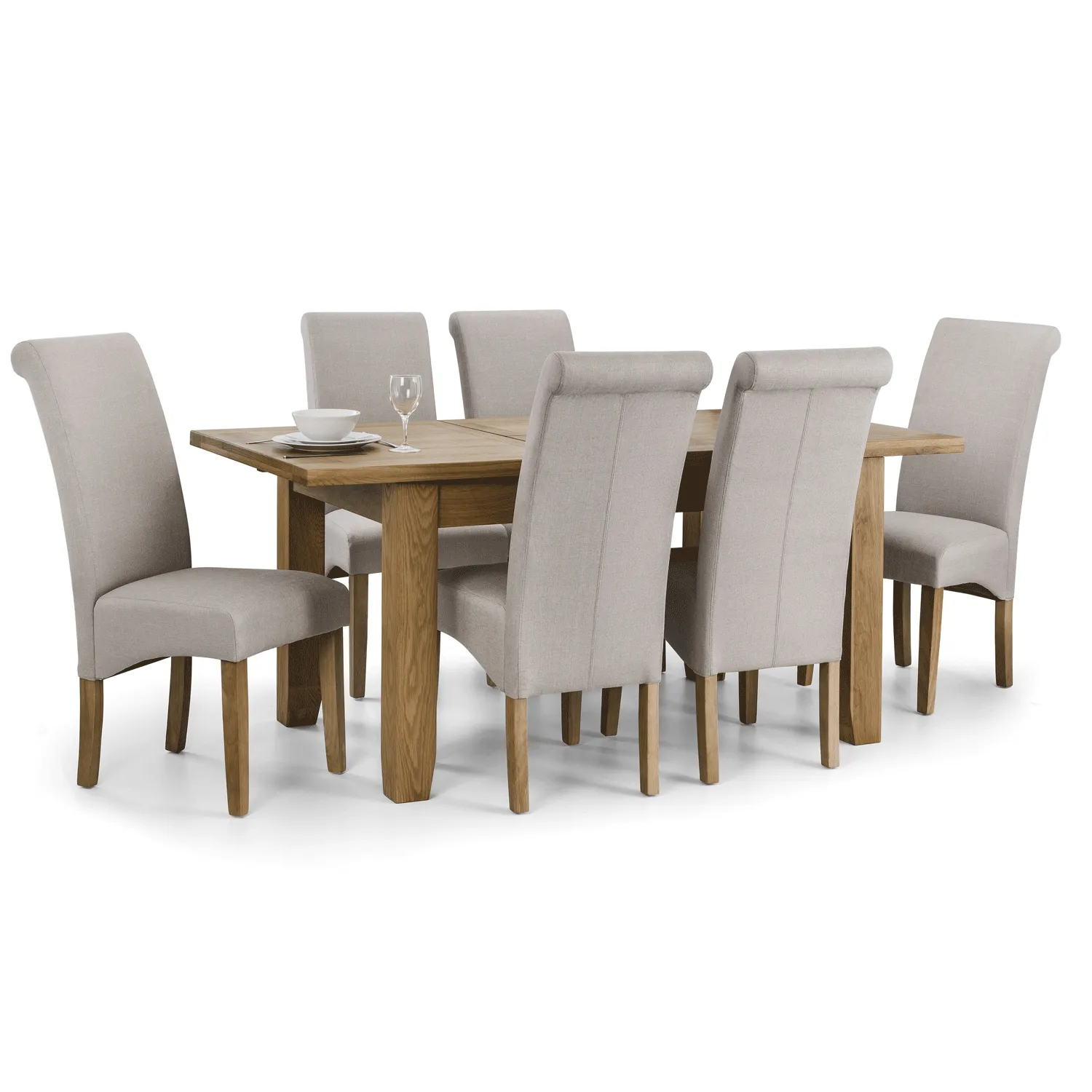 Astoria Solid Oak Extendable Dining Table