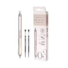 Beifa Ometta-03 0.5mm Gel Ink Pen-1 pen with 2 refills