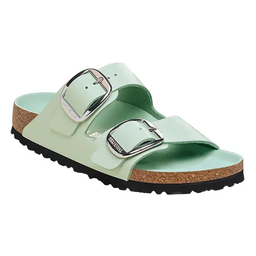 Birkenstock Ladies Sandals - Arizona Big Buckle - Surf Green Patent