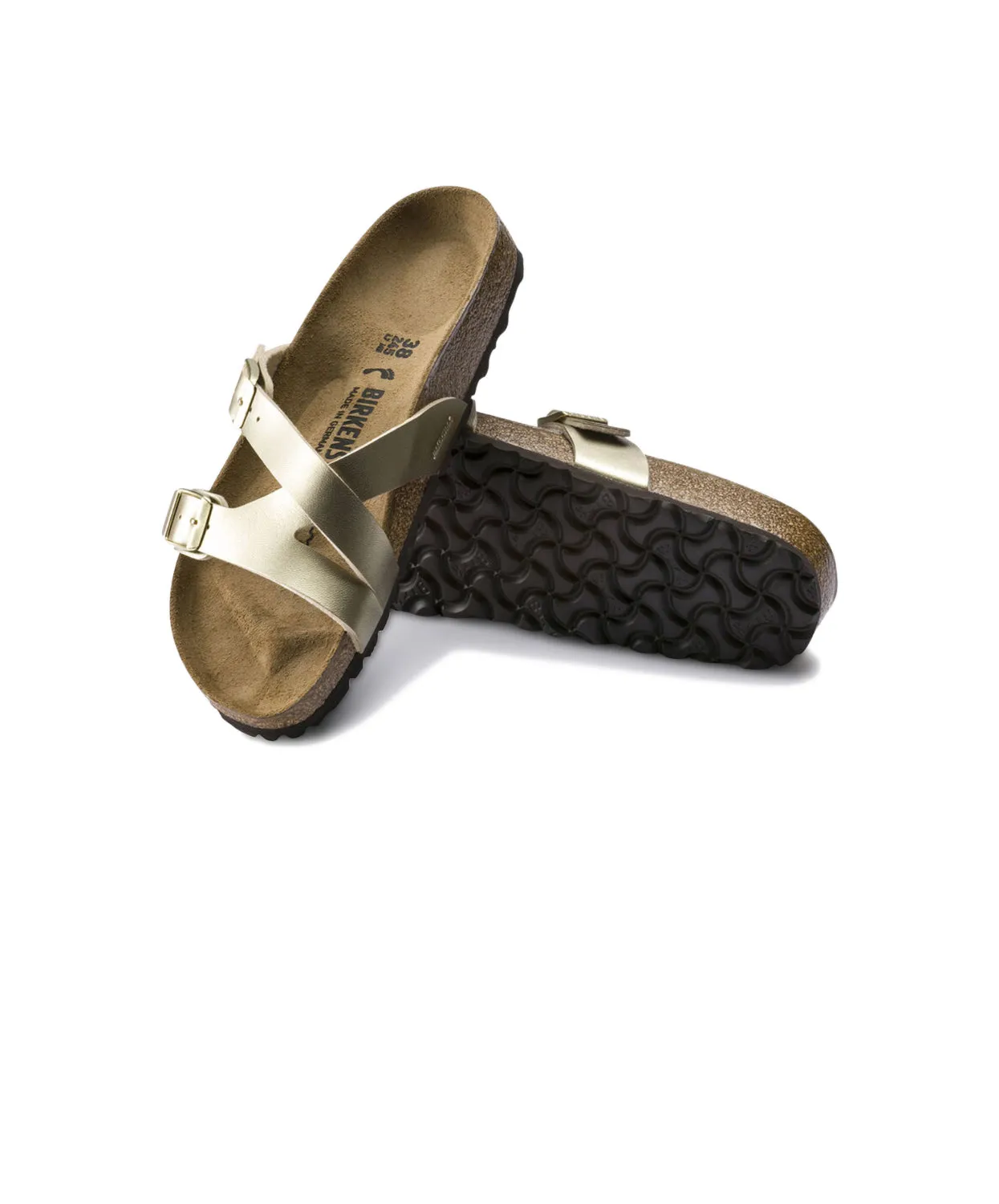 Birkenstock Yao Birko-Flor Gold Sandals