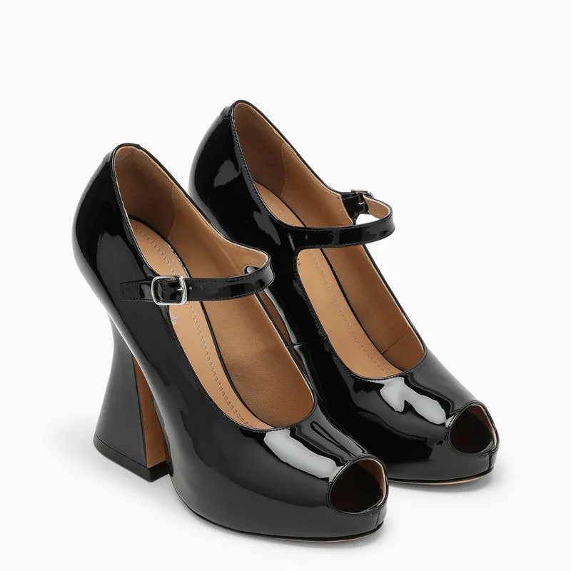 Black Patent Leather Mary Jane Pumps