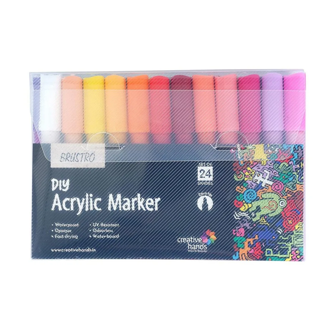 Brustro DIY Acrylic Marker (set of 24)