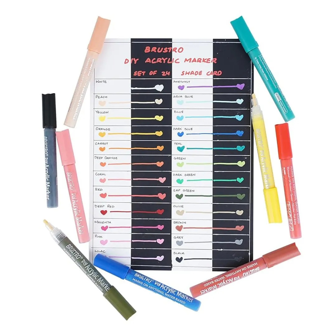 Brustro DIY Acrylic Marker (set of 24)