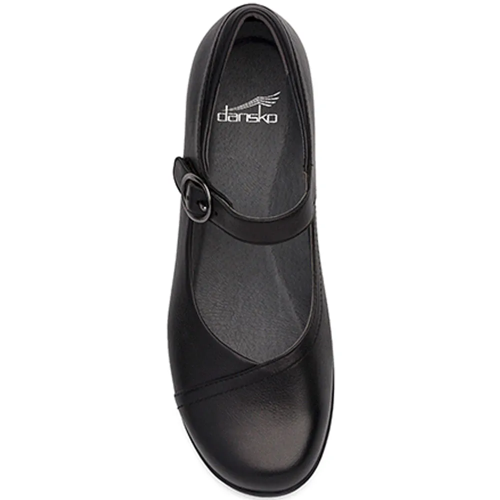 Dansko Fawna Mary Jane Black Leather (Women's)