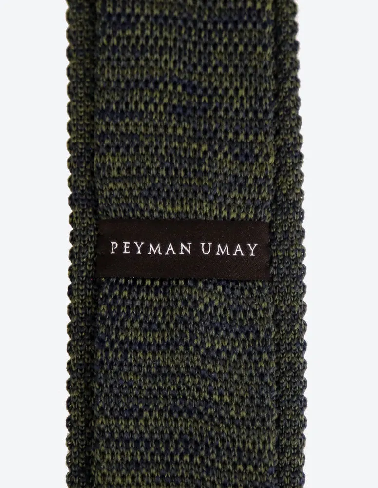 Dark Green Knit Tie