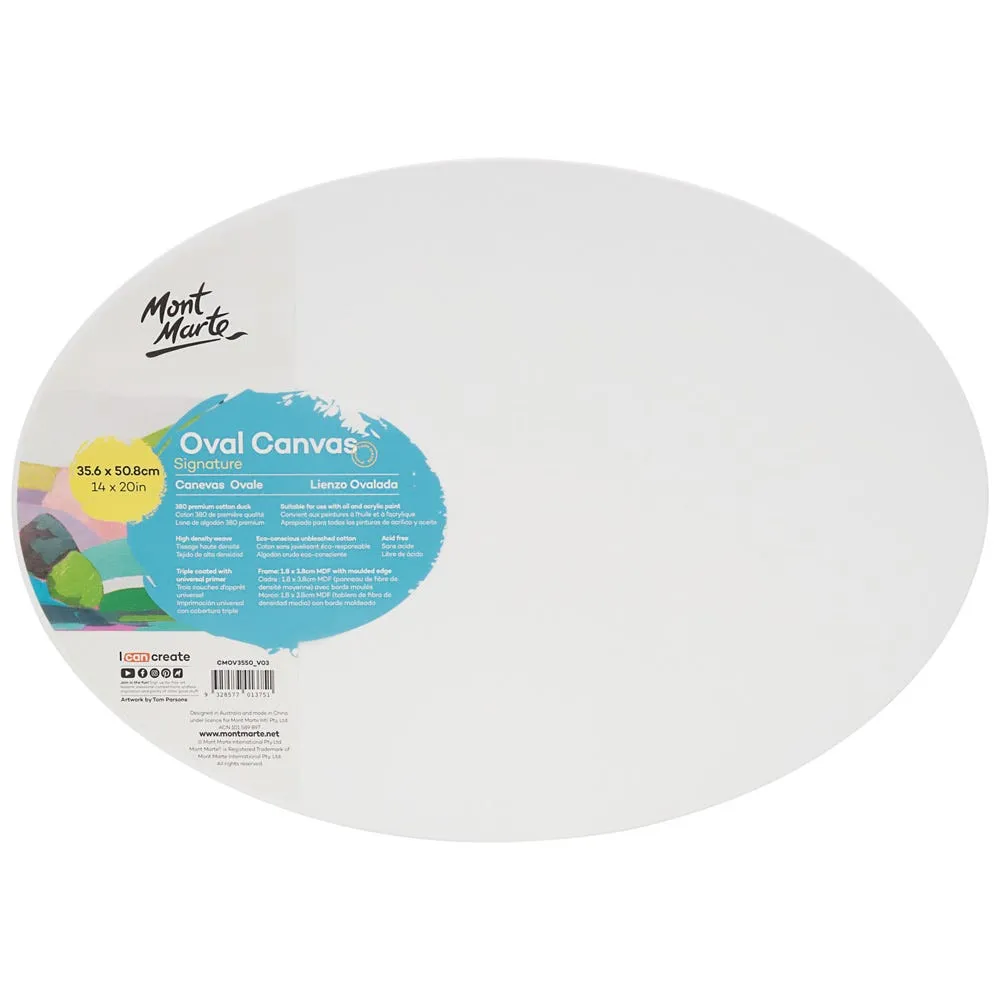 Double Thick Canvas Oval Signature 35.6 x 50.8cm (14 x 20in)