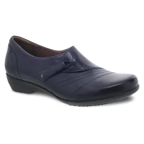 Franny Navy Burnished Calf