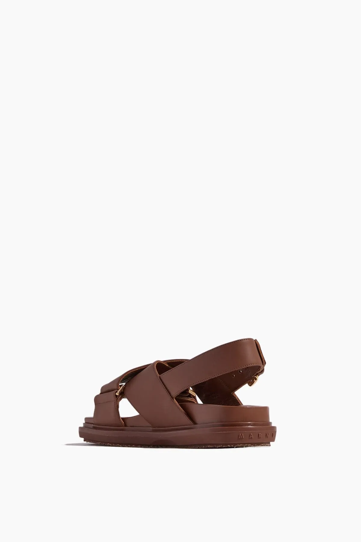 Fussbett Criss Cross Sandal in Gold/Brown