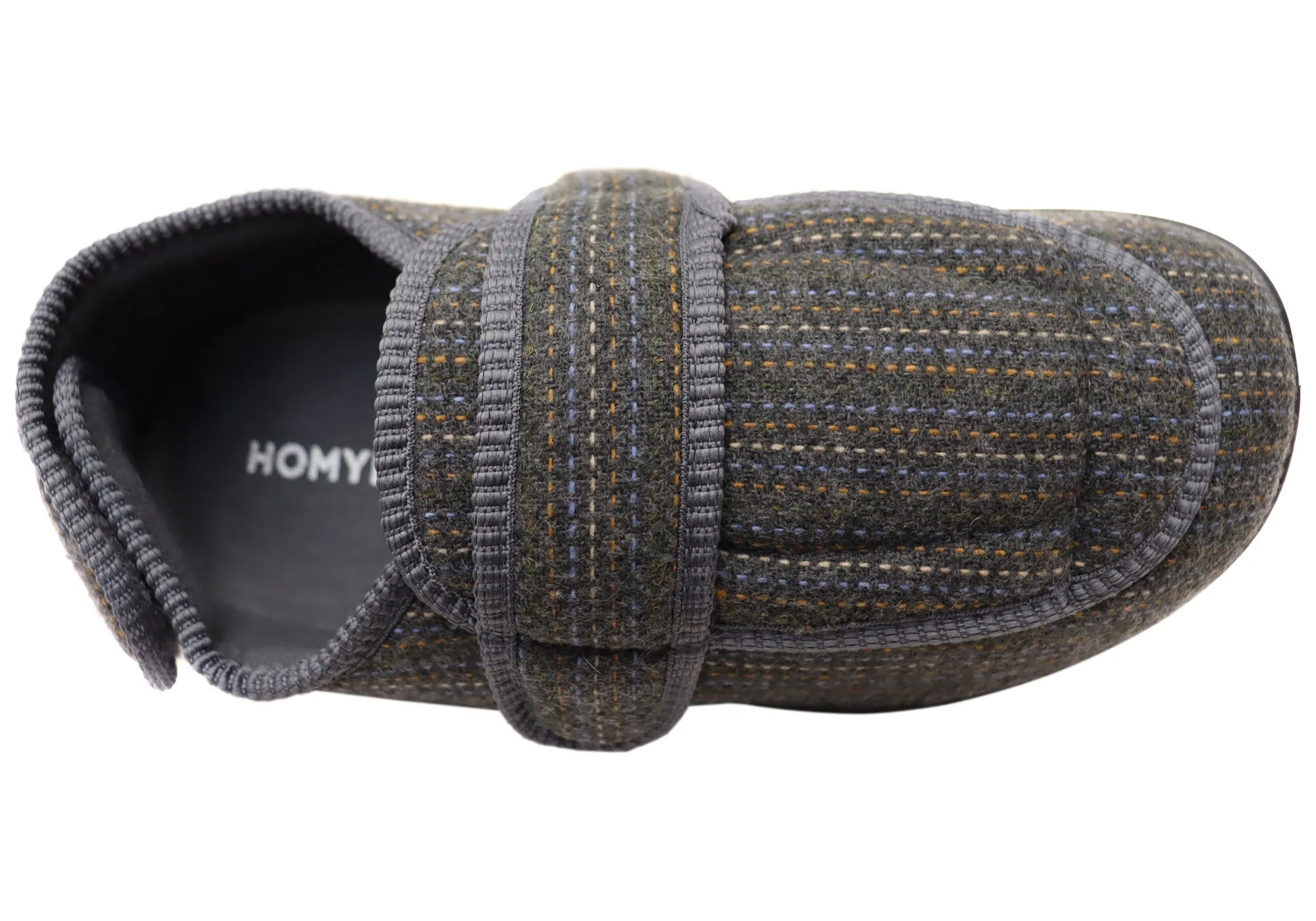 Homyped Mens Arnold 2 Adjustable Strap Extra Extra Wide Slippers