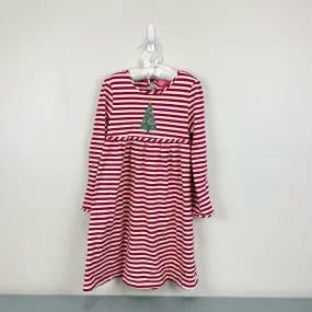 J. Khaki Kids Red Striped Christmas Tree Dress 6