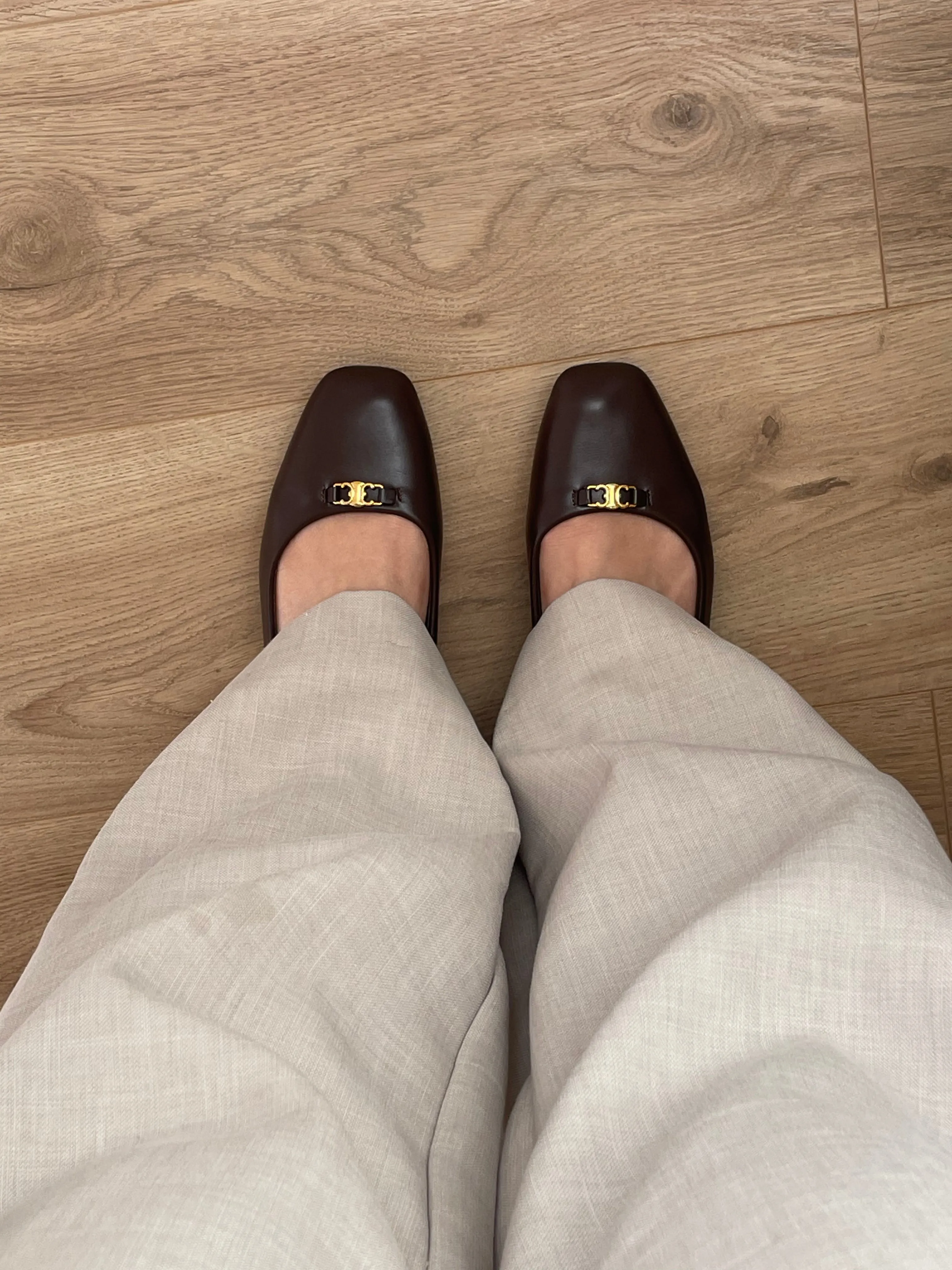 mari mary jane flats in chocolate