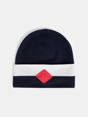 Merino Stripe Hat / JL Navy