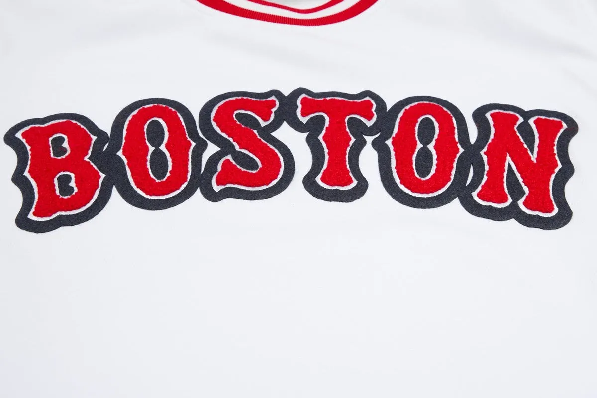 MLB BOSTON RED SOX CLASSIC CHENILLE MEN'S TOP (WHITE)