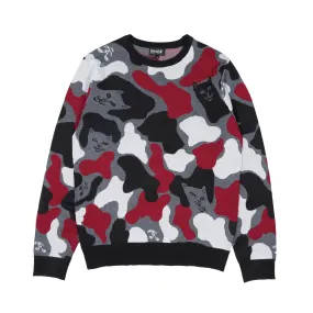 Nerm Camo Knit Sweater (Red Camo)