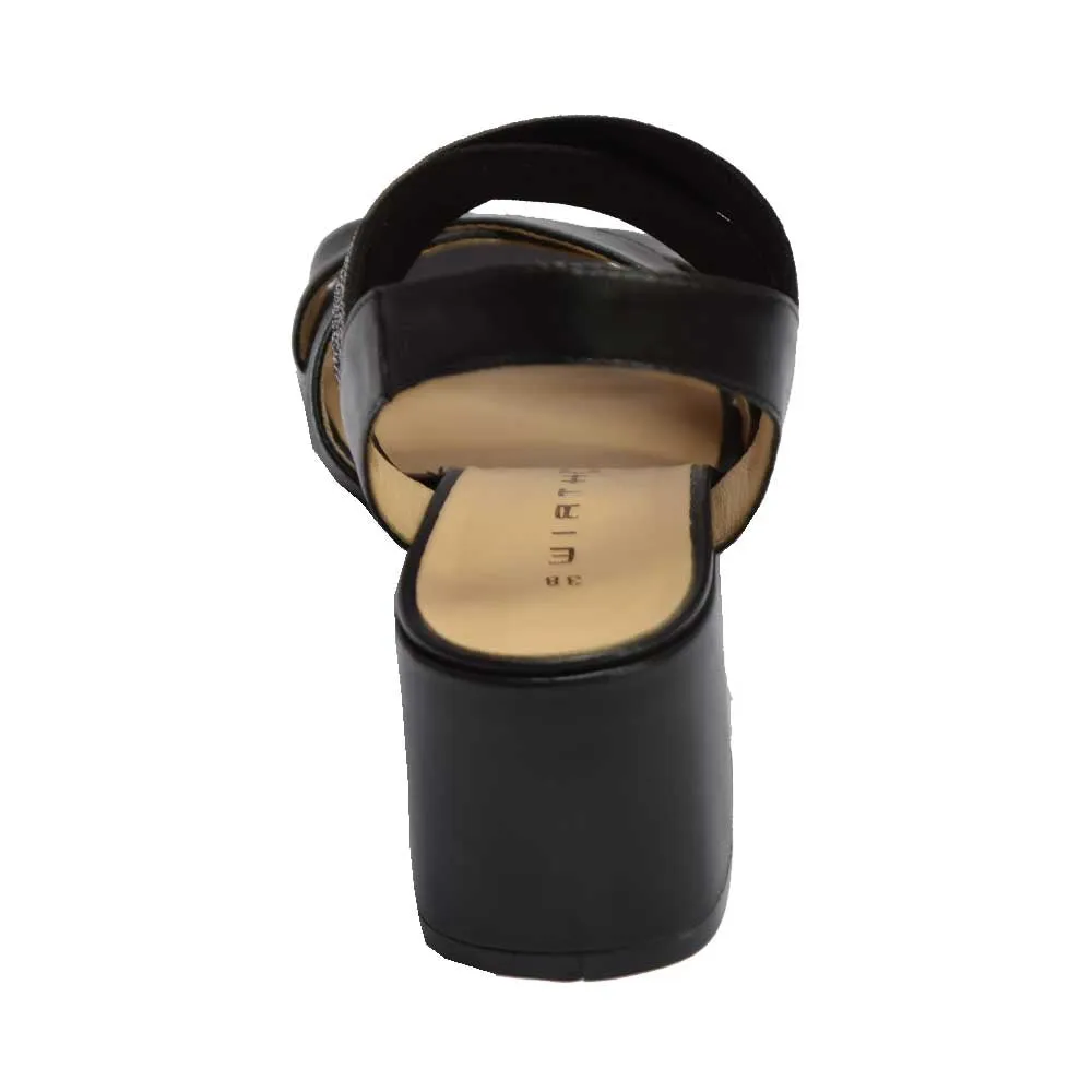 Pisa Elastic Dress Sandal Black