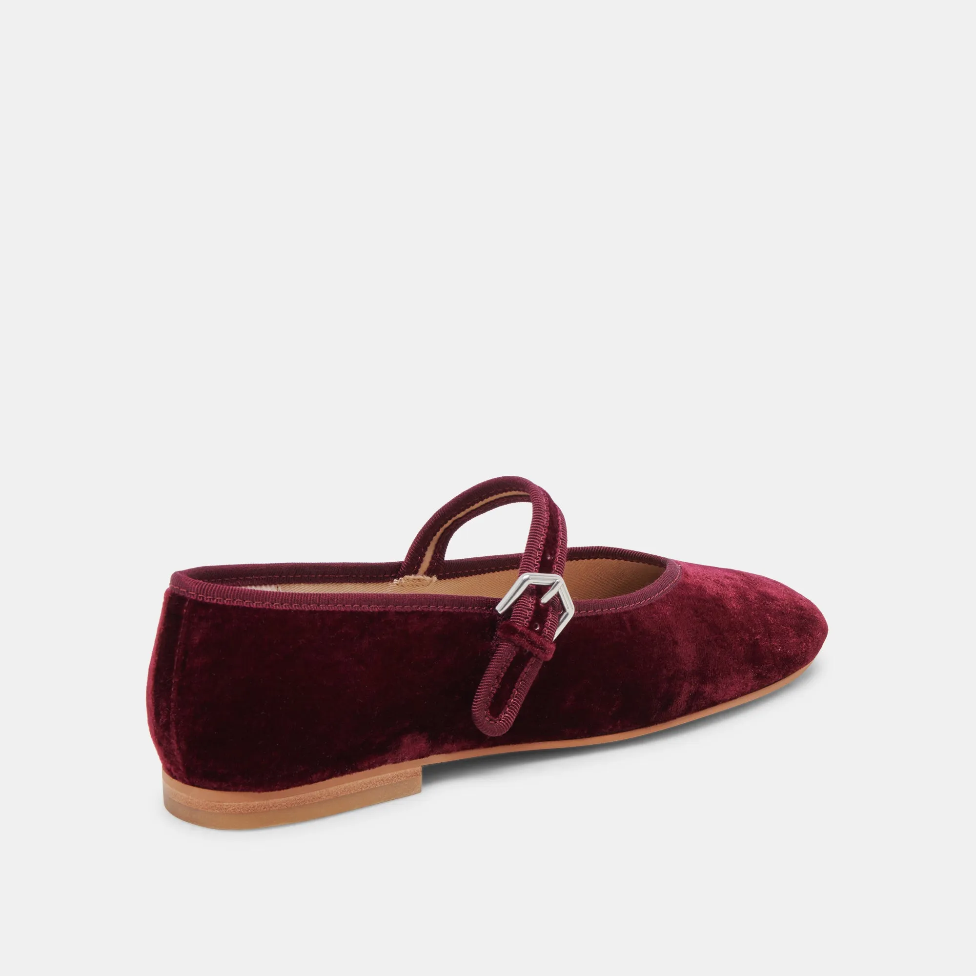 ROSLYN BALLET FLATS WINE VELVET