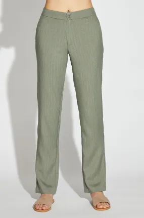 Women's Faux Linen Long Pant